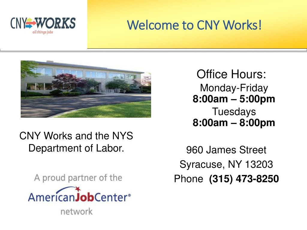 welcome to cny works