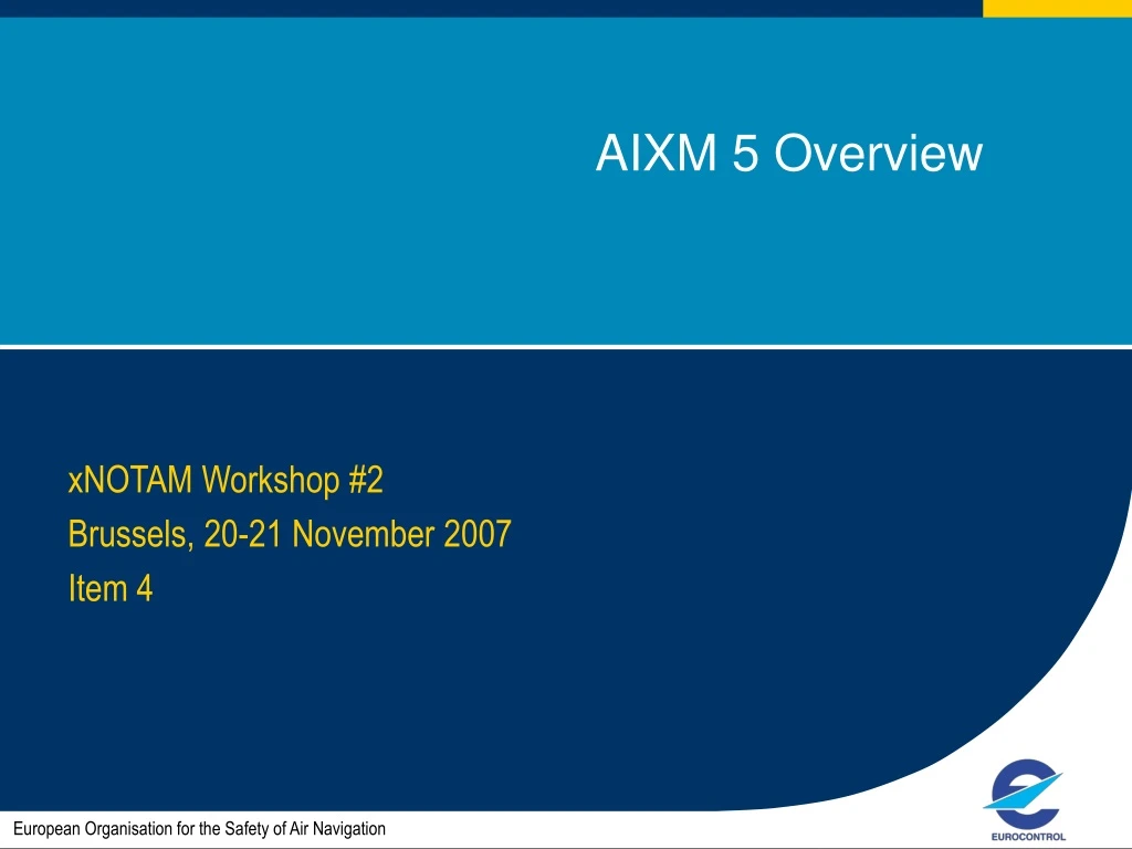 aixm 5 overview