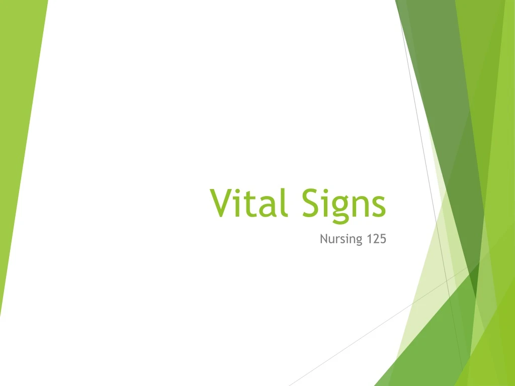 vital signs