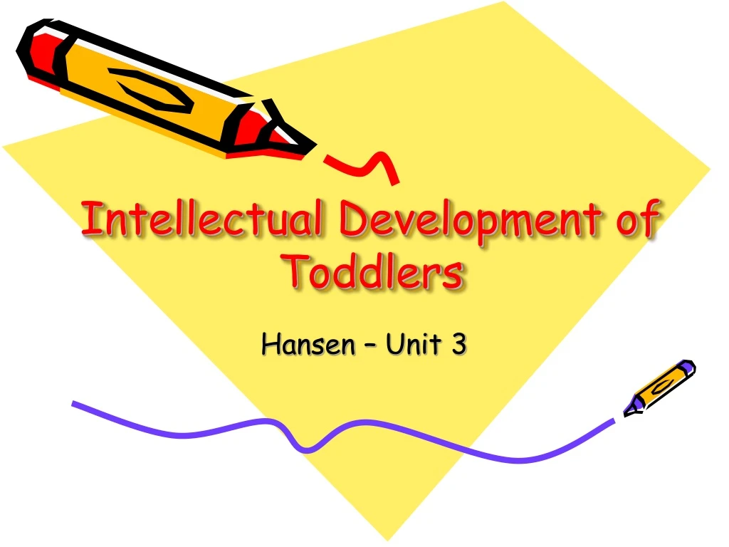 intellectual development of toddlers