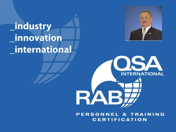 “ competence vs. qualification … the future of environmental auditing ” Presentation to ASQ EED