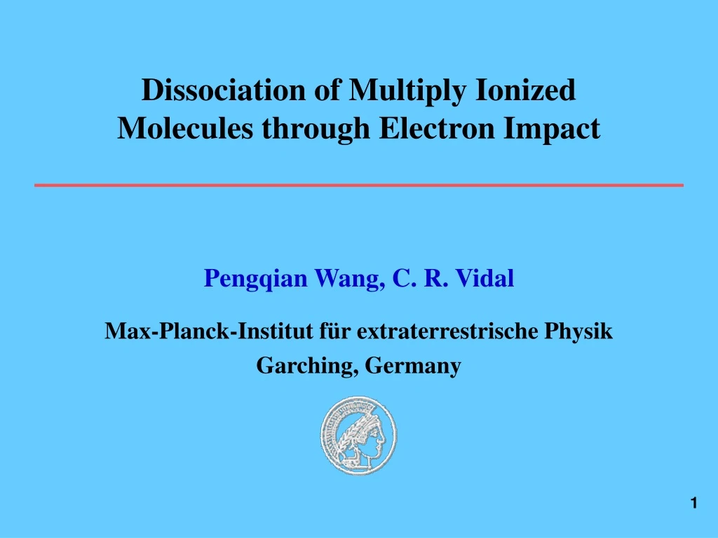 dissociation of multiply ionized molecules