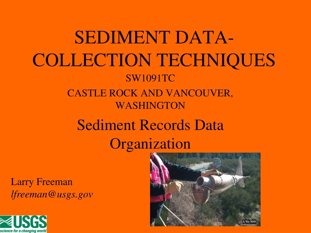 sediment data collection techniques
