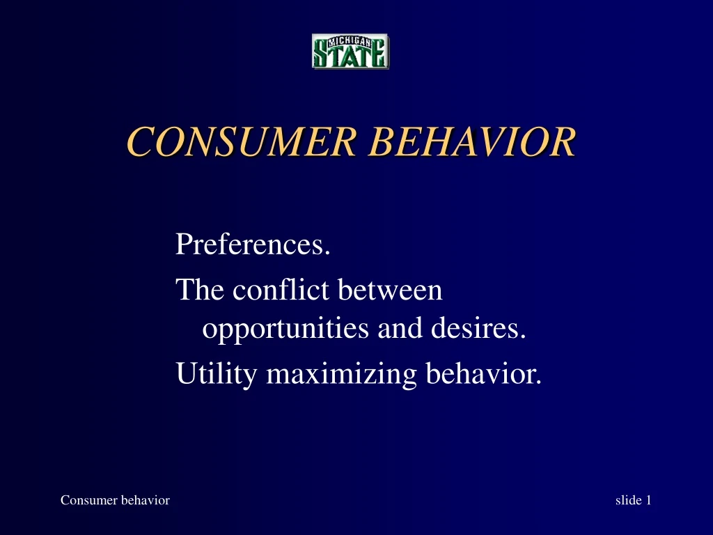 consumer behavior