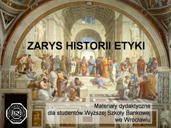 ZARYS HISTORII ETYKI