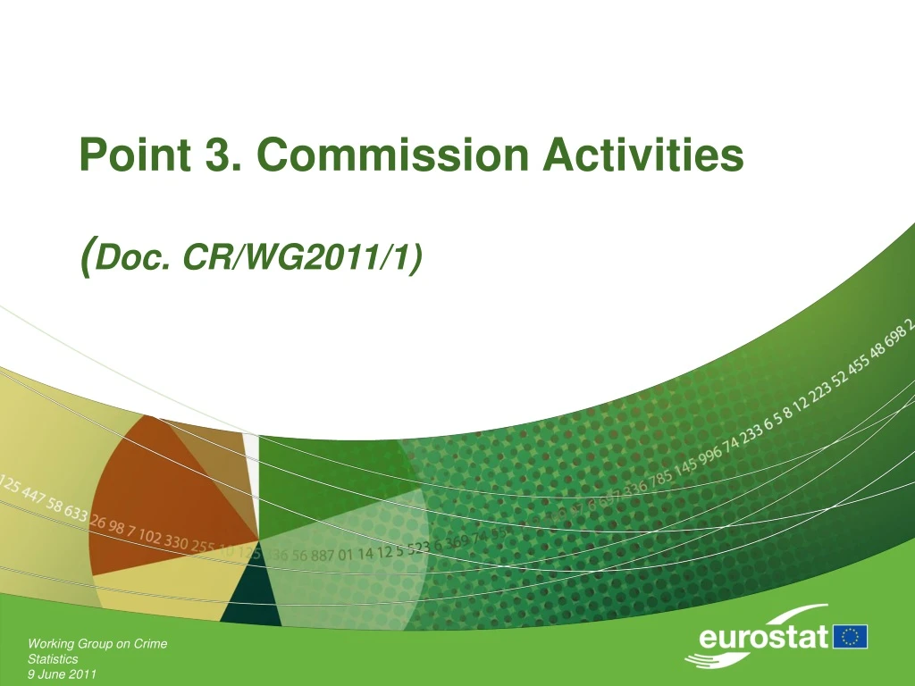 point 3 commission activities doc cr wg2011 1