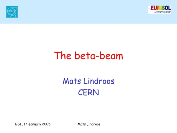 The beta-beam