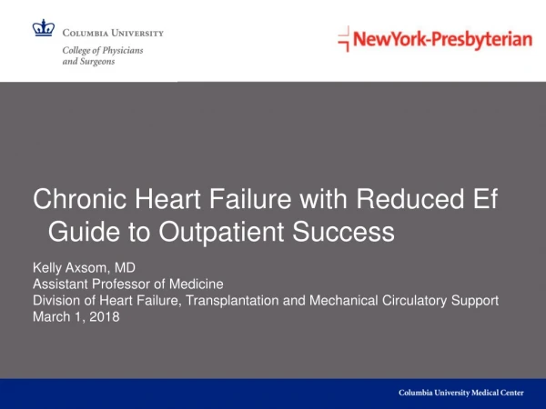 Chronic Heart Failure with Reduced Ef   Guide to Outpatient Success