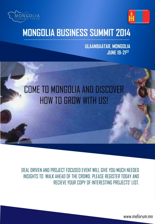 MONGOLIA BUSINESS SUMMIT 2014