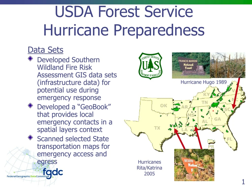 PPT - USDA Forest Service Hurricane Preparedness PowerPoint ...