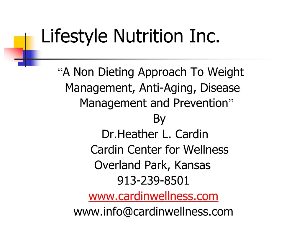 lifestyle nutrition inc