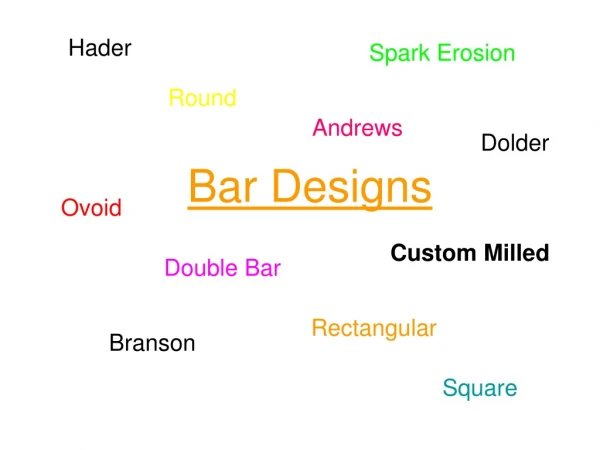 Bar Designs