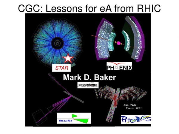 CGC: Lessons for eA from RHIC