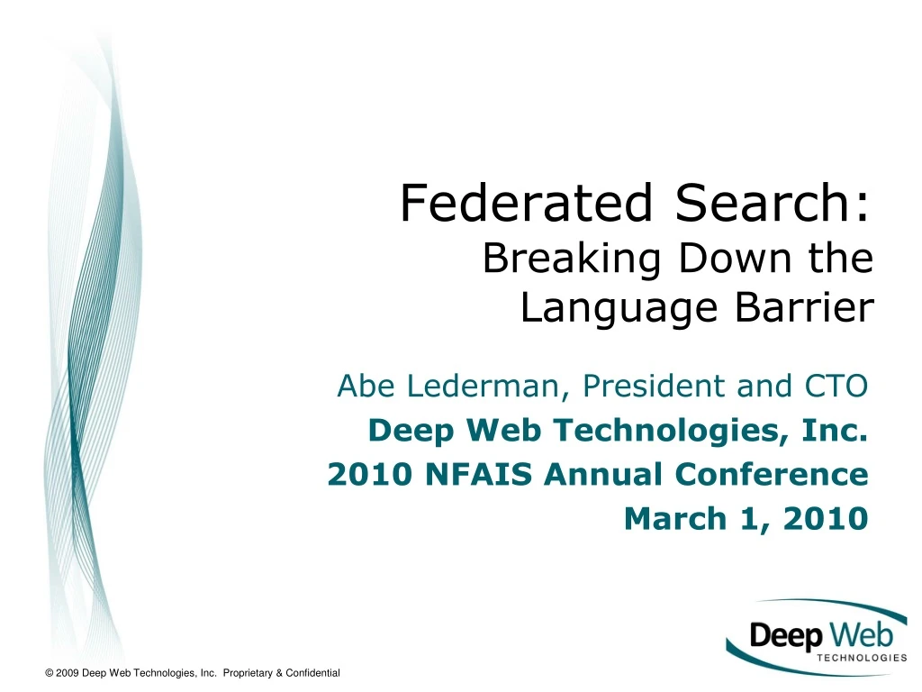 federated search breaking down the language barrier