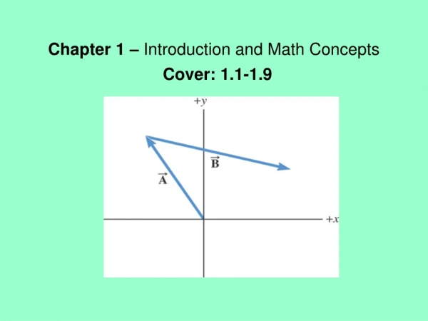 Chapter 1 –  Introduction and Math Concepts