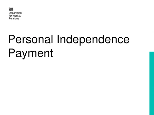 Personal Independence Payment