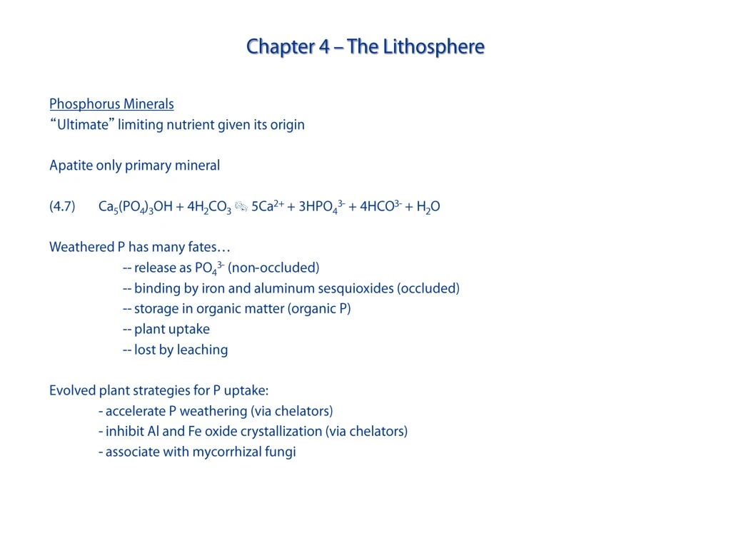 chapter 4 the lithosphere