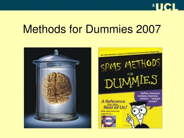 Methods for Dummies 2007