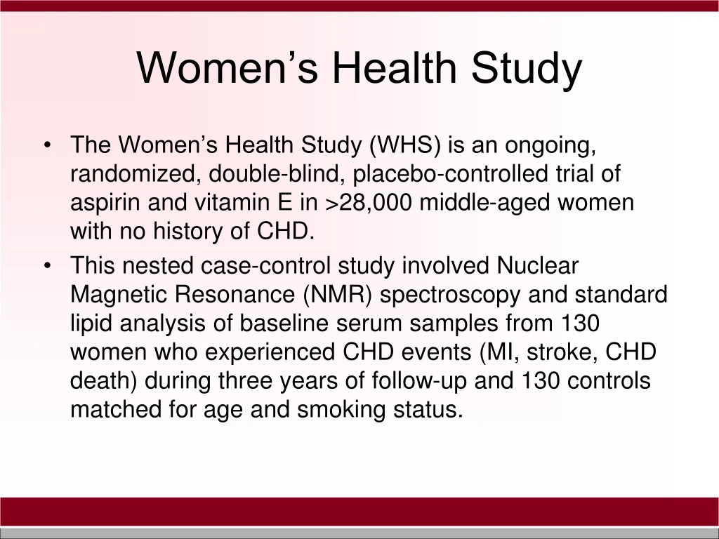 women s health study