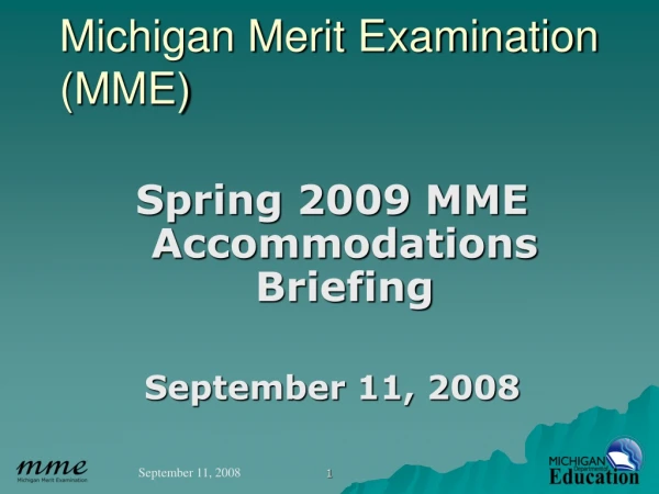 Michigan Merit Examination (MME)