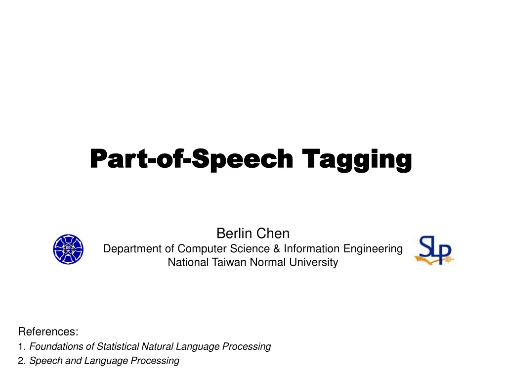 part of speech tagging