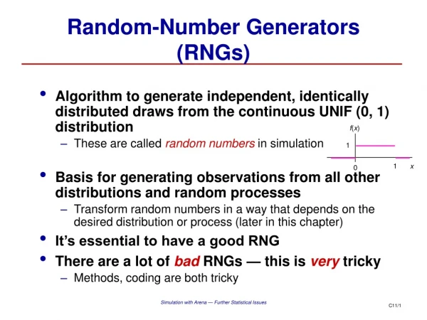 Random-Number Generators (RNGs)