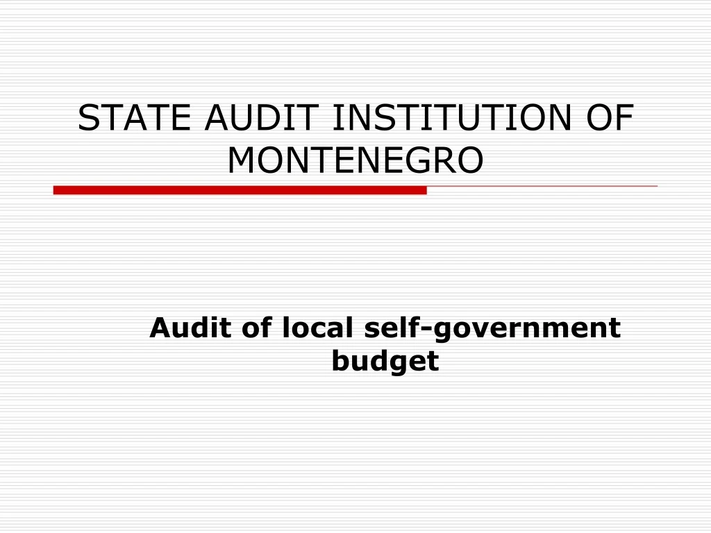 state audit institution of montenegro