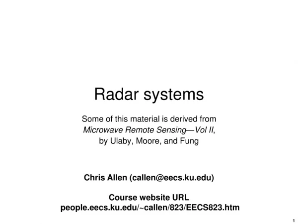Radar systems