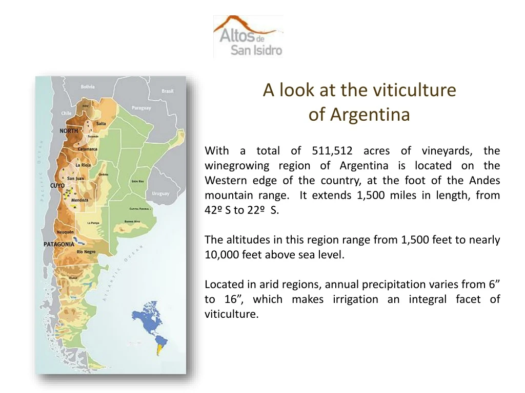 a look at the viticulture of argentina