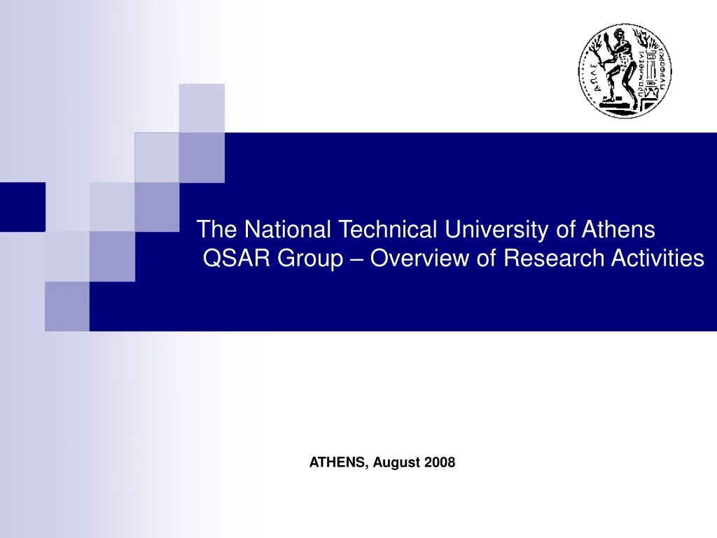 the national technical university of athens qsar