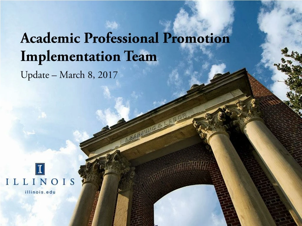 academic professional promotion implementation