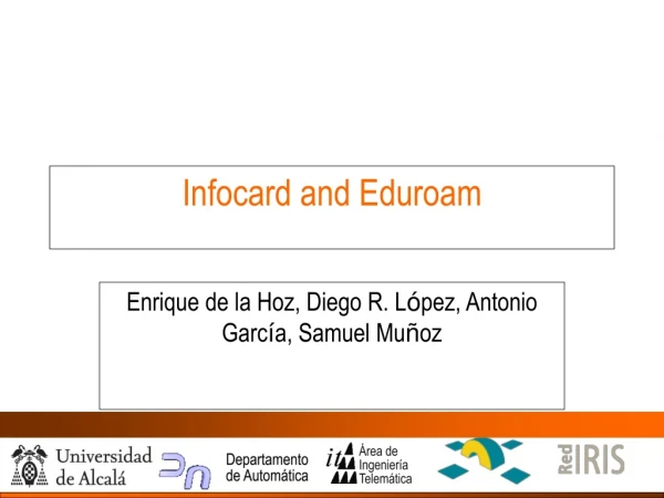 Infocard and Eduroam