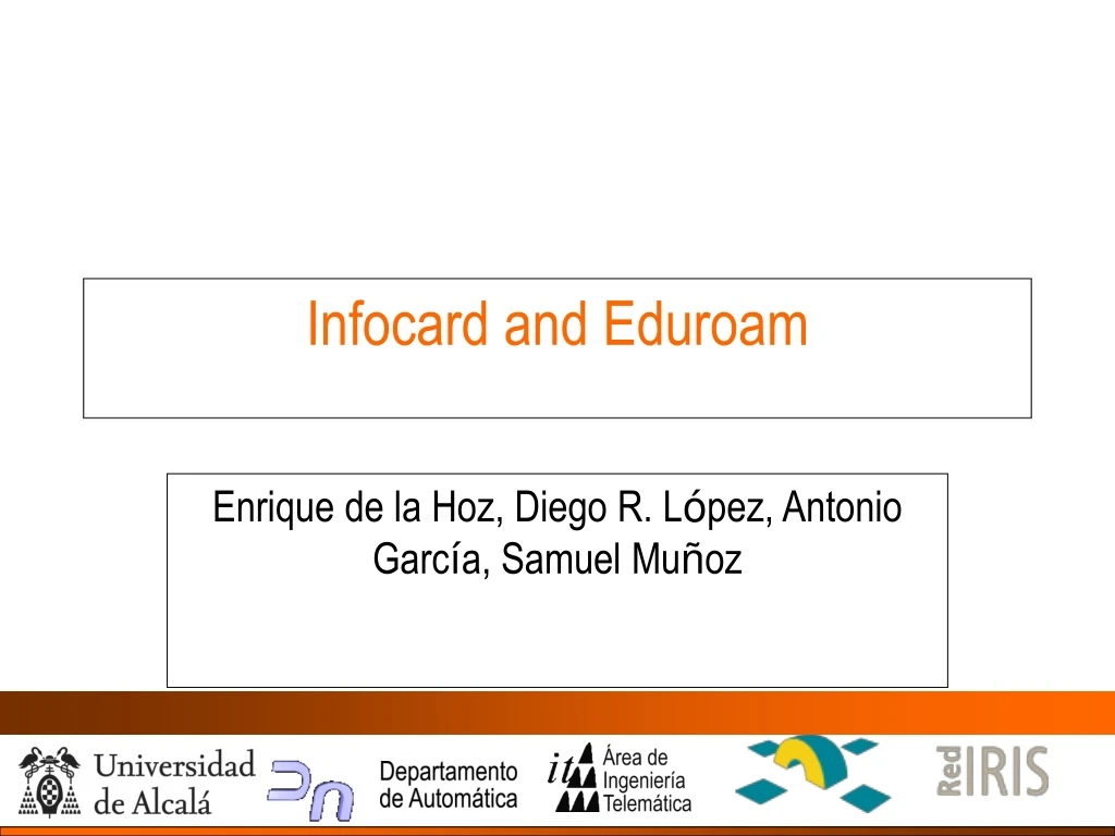 infocard and eduroam
