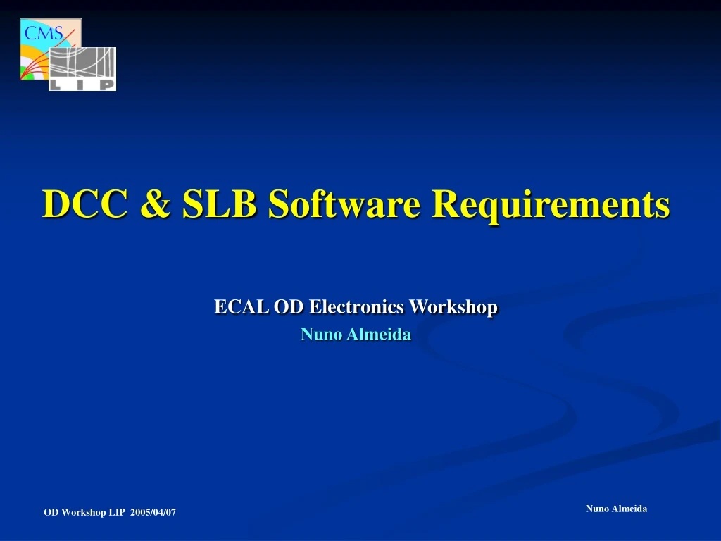 dcc slb software requirements ecal od electronics