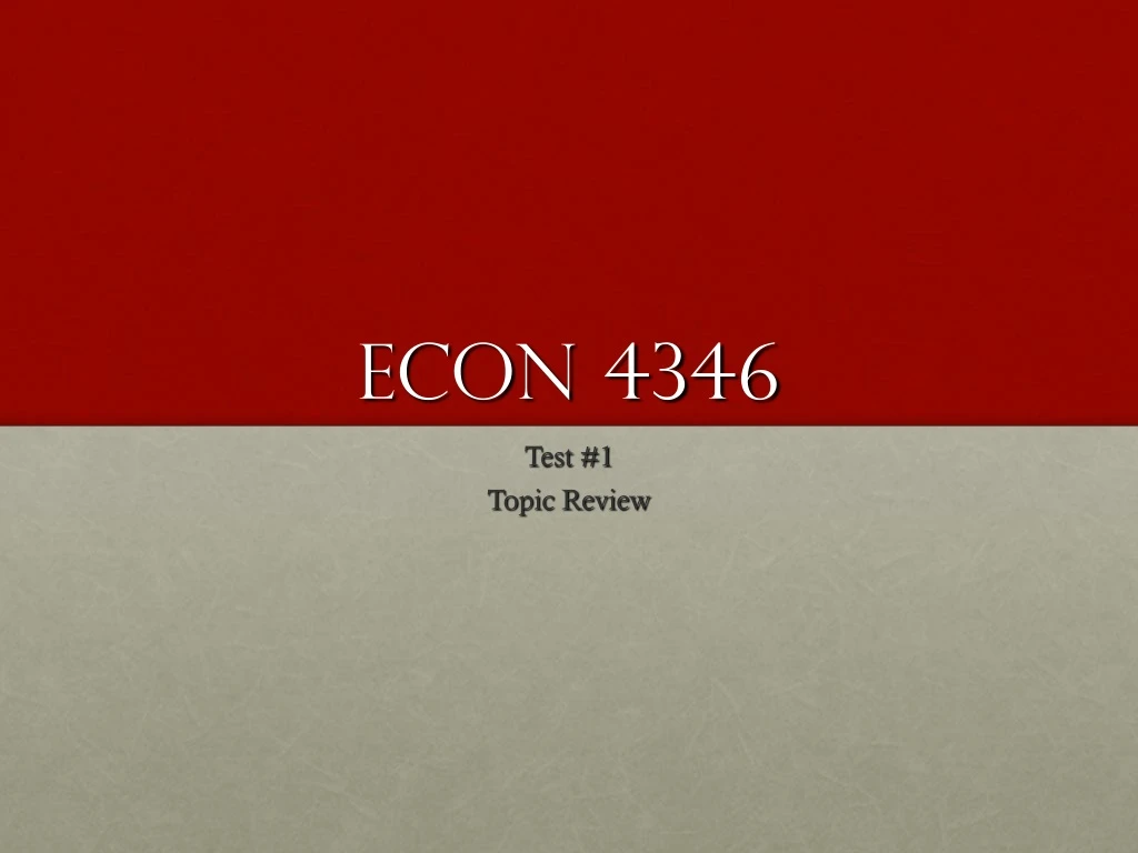 econ 4346