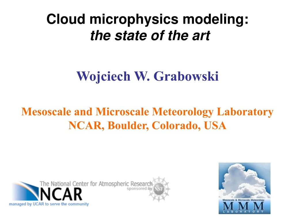 cloud microphysics modeling the state of the art