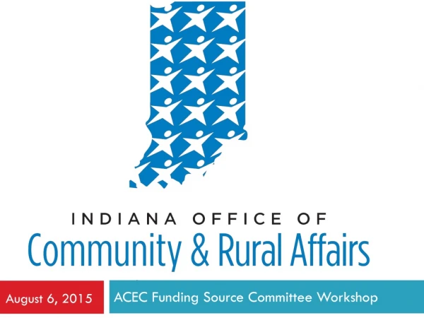 ACEC Funding Source Committee Workshop