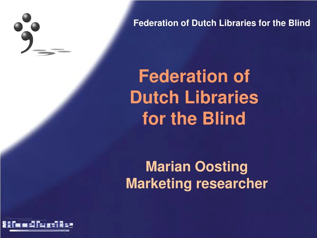 federation of dutch libraries for the blind