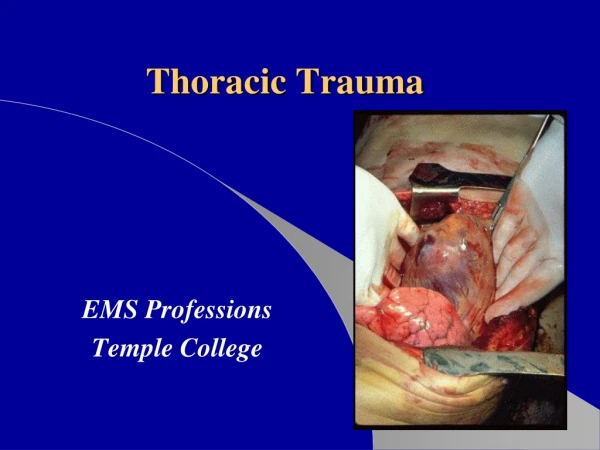 Thoracic Trauma