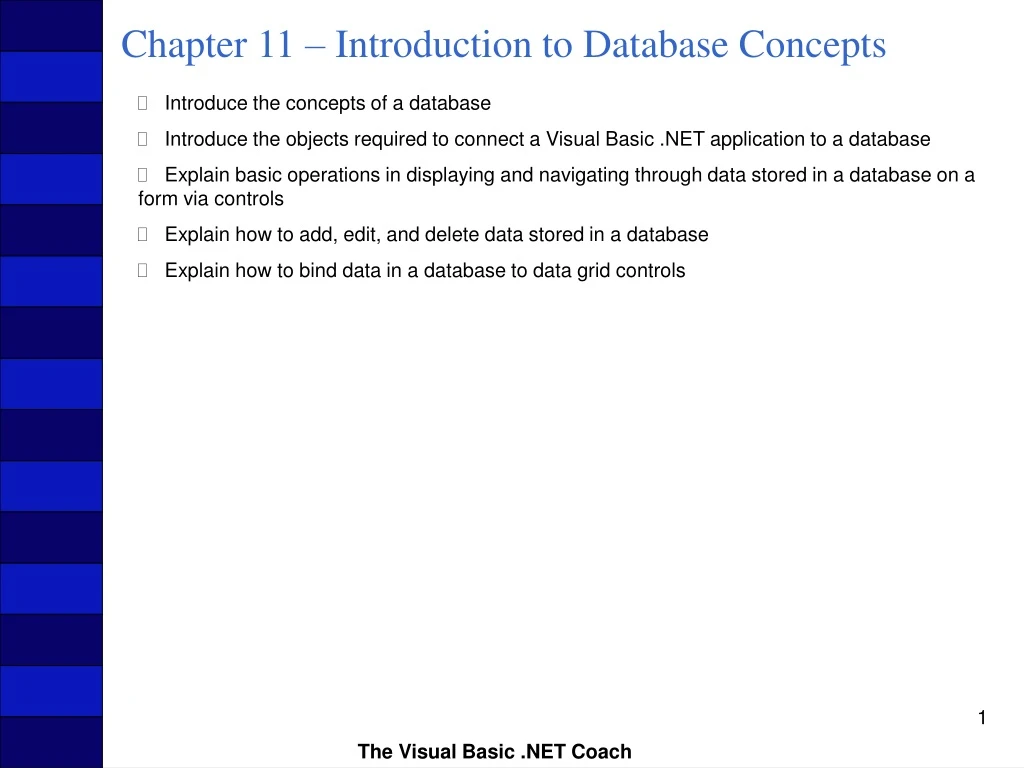 chapter 11 introduction to database concepts