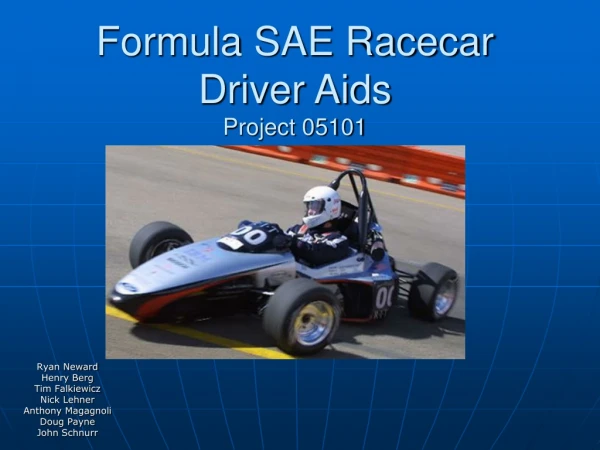 Formula SAE Racecar Driver Aids Project 05101