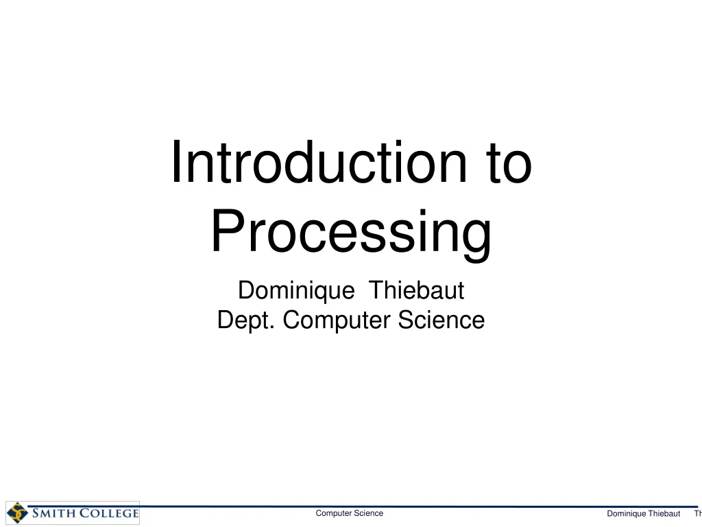 introduction to processing