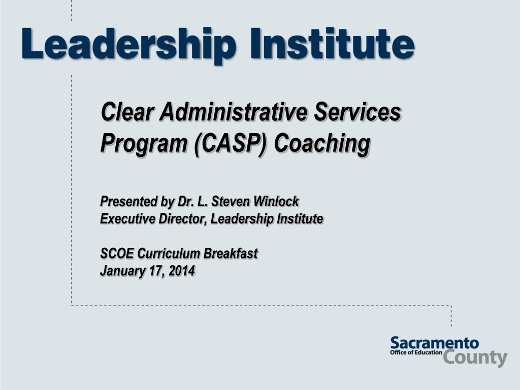 clear administrative services program casp