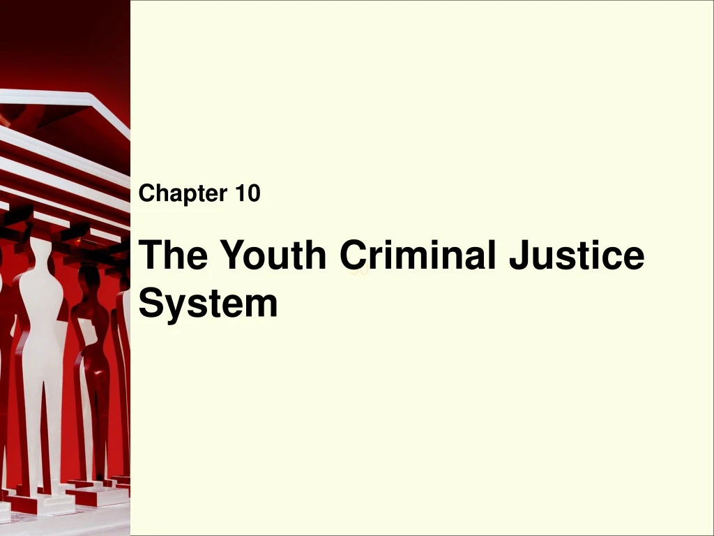 the youth criminal justice system