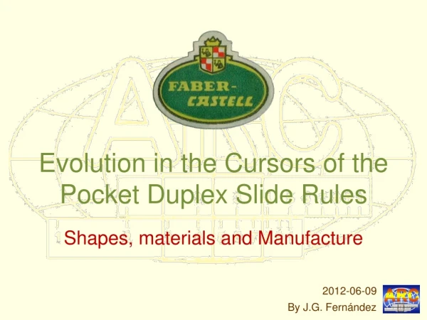 Evolution in the Cursors of the Pocket Duplex Slide Rules