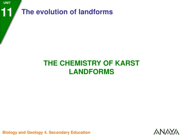 The chemical reactions that make  karst  modelling possible  are  explained below .