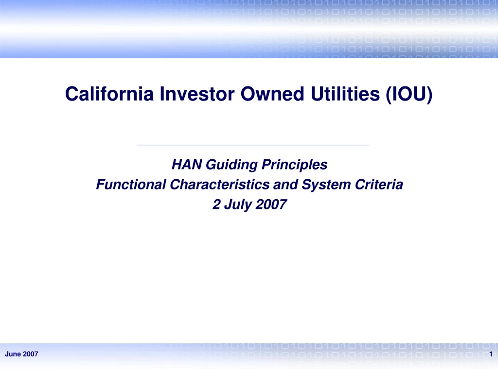 california investor owned utilities iou