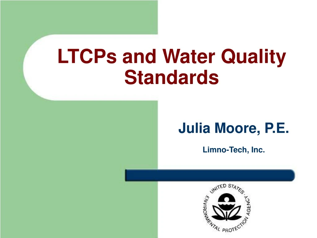 ltcps and water quality standards