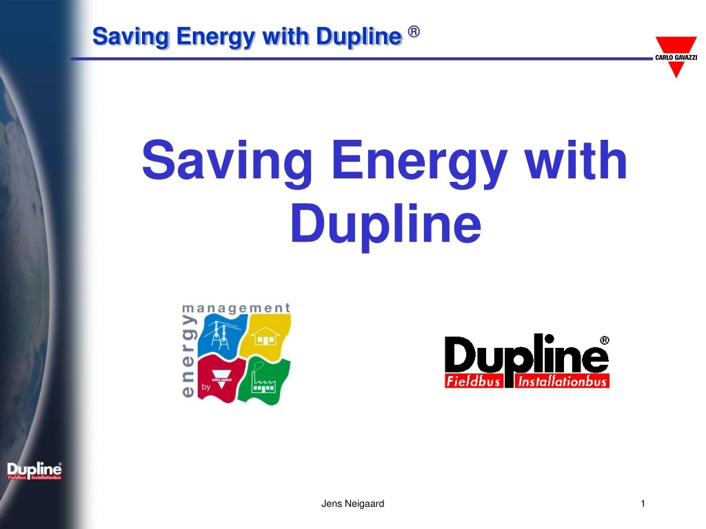 saving energy with dupline