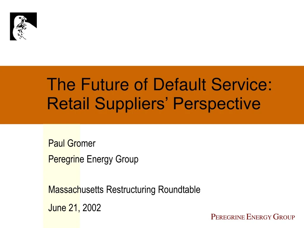 the future of default service retail suppliers perspective